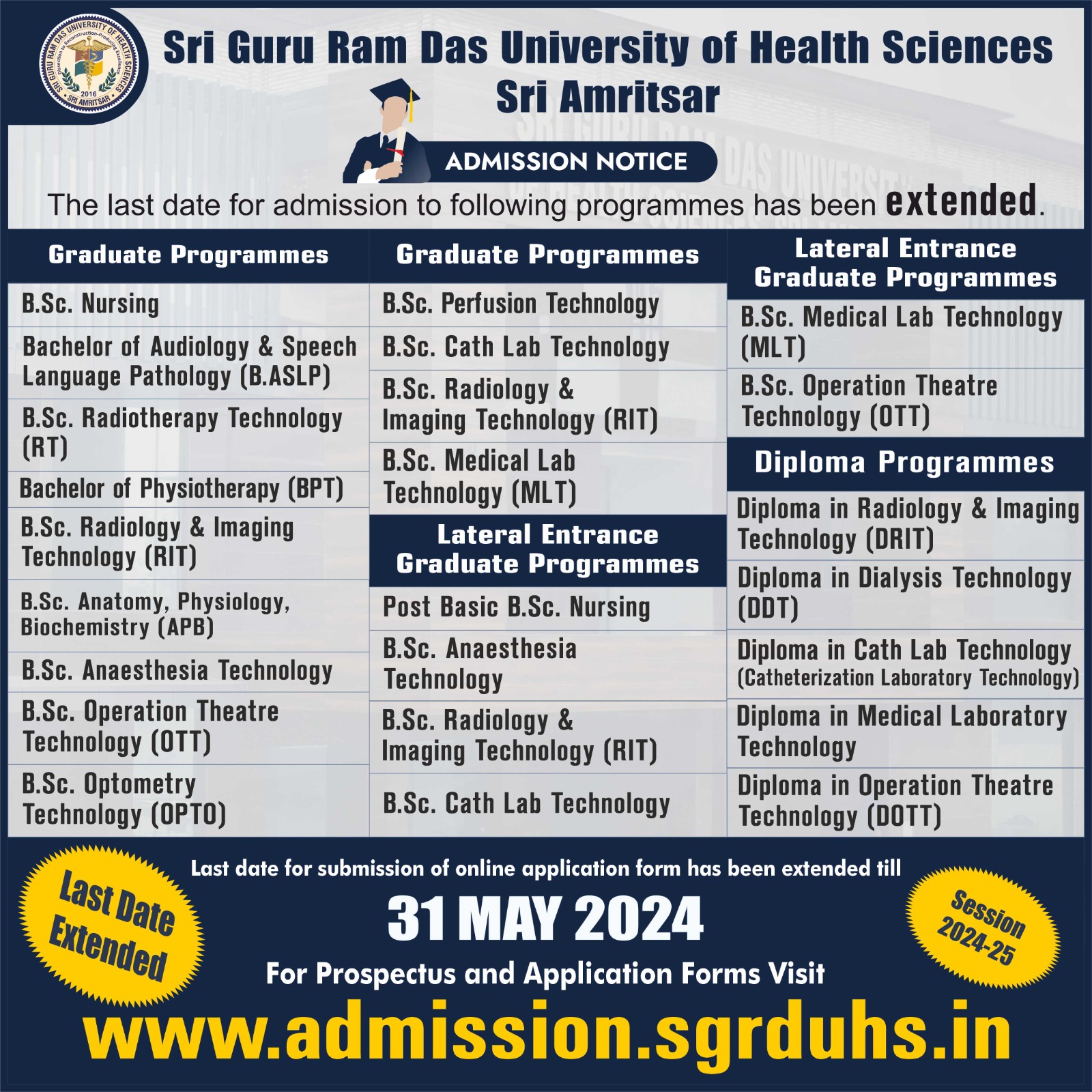 Admission Notice - Paramedical Courses 2024-25 Date Extended.jpeg